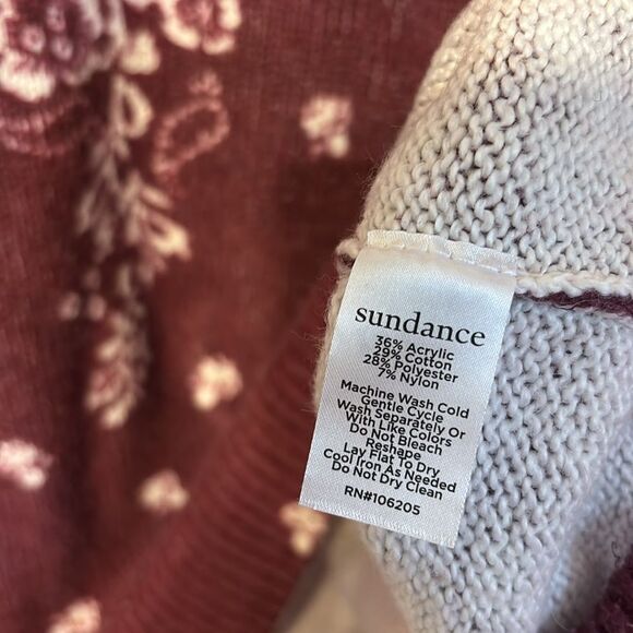 Sundance Lisbet Bandana Sweater Large - Picture 3 of 5